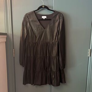 Lucy Paris Elegant Black Long Sleeve Dress